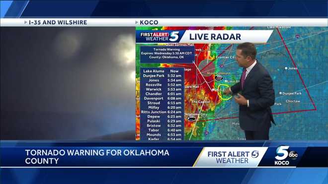 Oklahoma severe storms, tornadoes Tuesday night