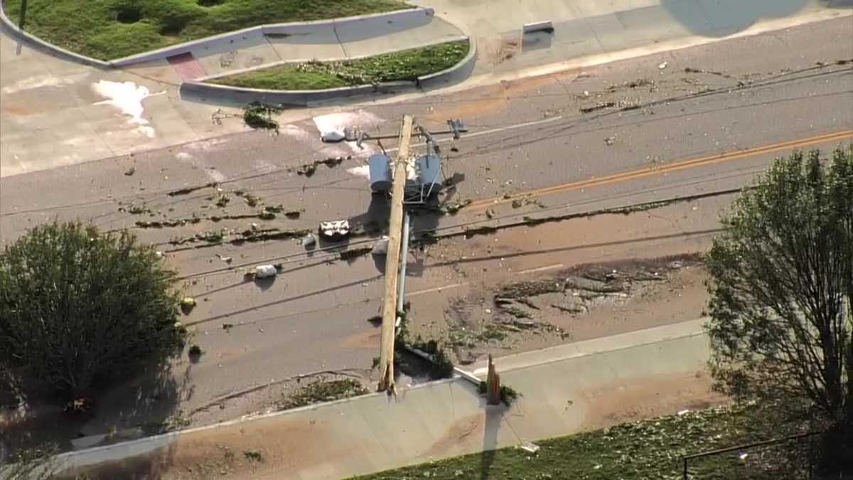 Sky 5 surveys storm damage in Oklahoma City metro - KOCO