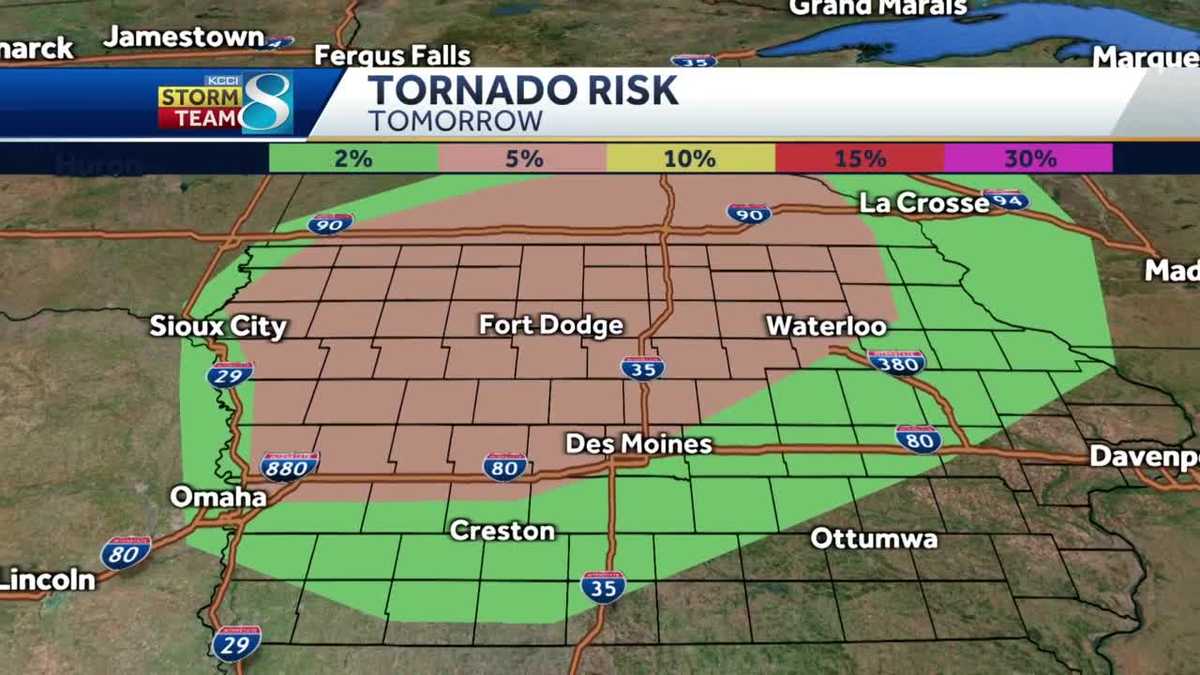 Forecast: Strong winds and severe storm potential ahead - KCCI