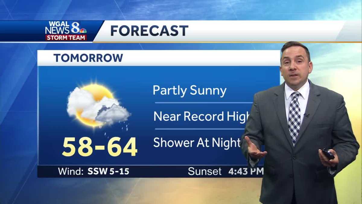 Near-Record Warmth Thursday;Cooler Into Weekend With Showers