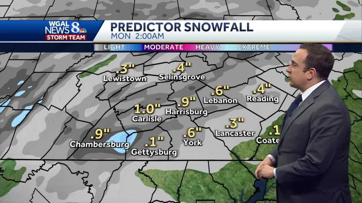 Staying Cold Sunday with Scattered Light Snow Showers
