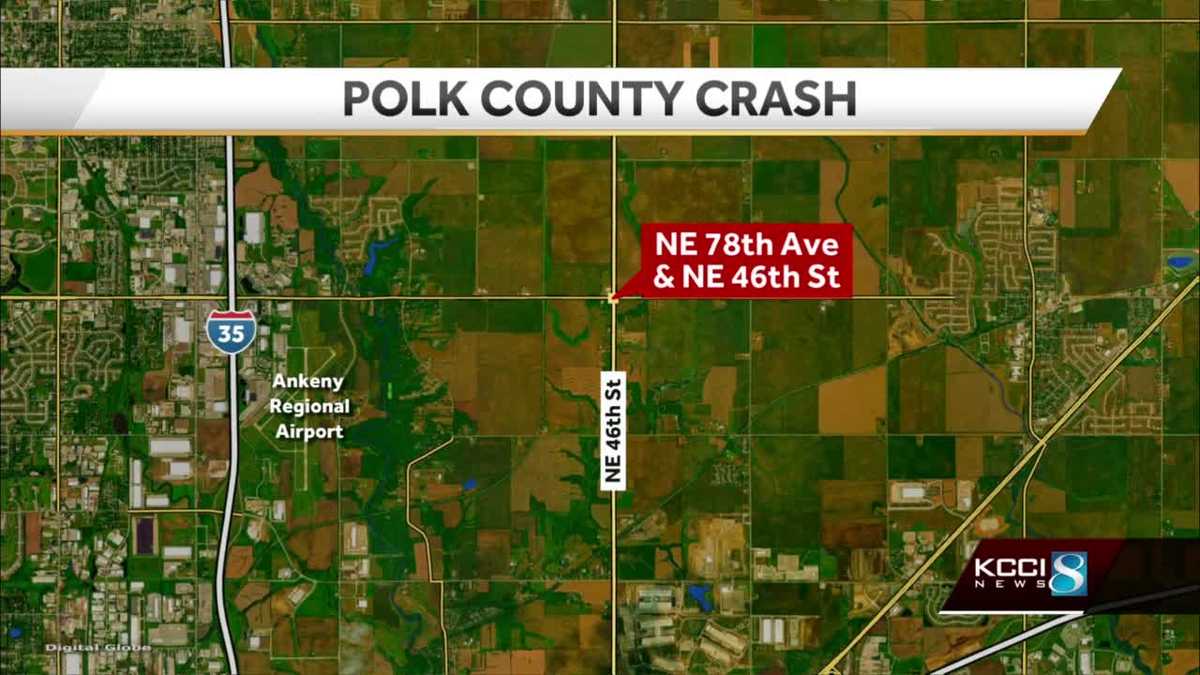 Driver killed in crash in northeast Polk County in Iowa