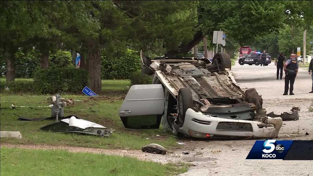 Suspects in custody after stolen car leads police on chase - KOCO