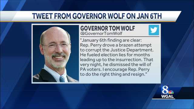 Gov. Tom Wolf calls for Rep. Perry's resignation - Vimarsana News