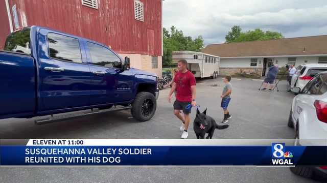Susquehanna Valley soldier reunited with dog after deployment