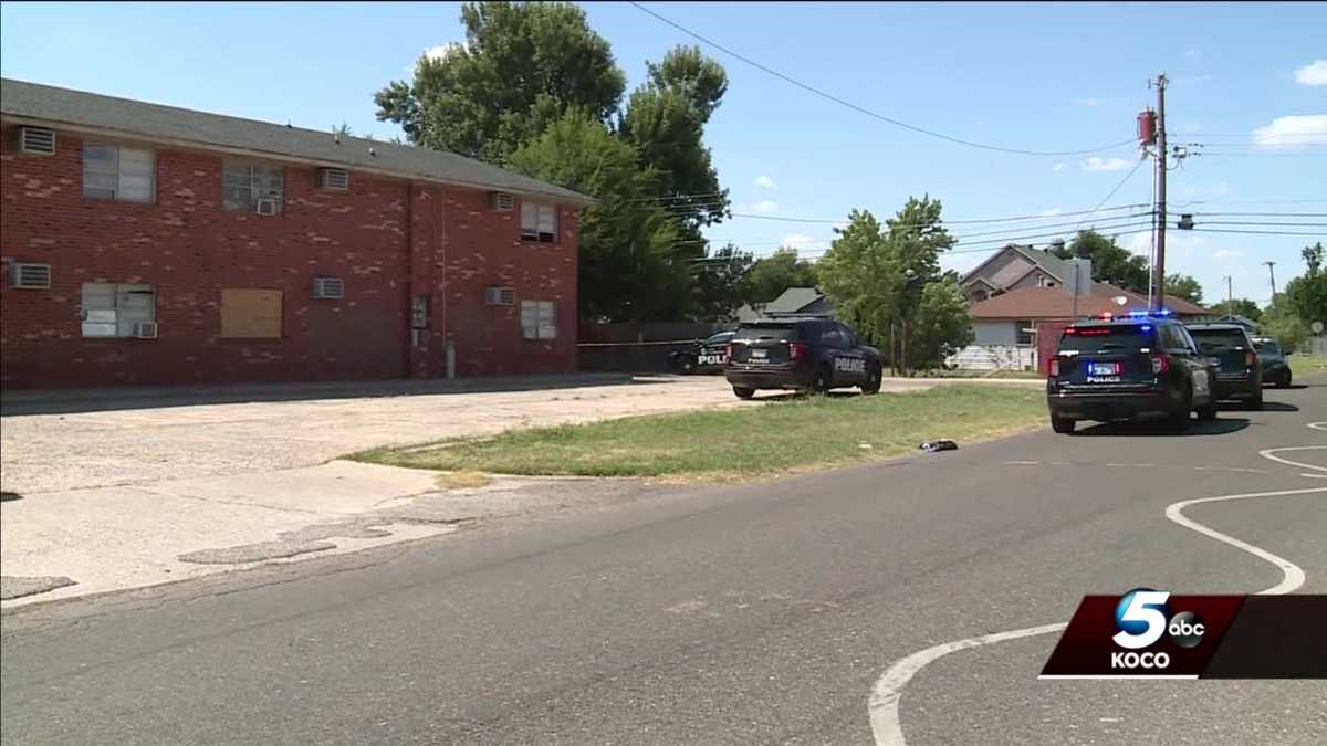 Police investigate a shooting at an apartment building in OKC