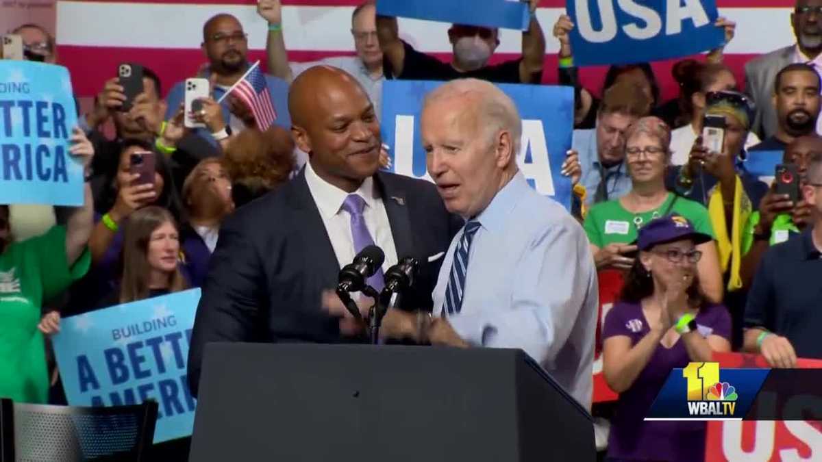 Biden stops in Rockville to support Maryland Democrats ahead of general election