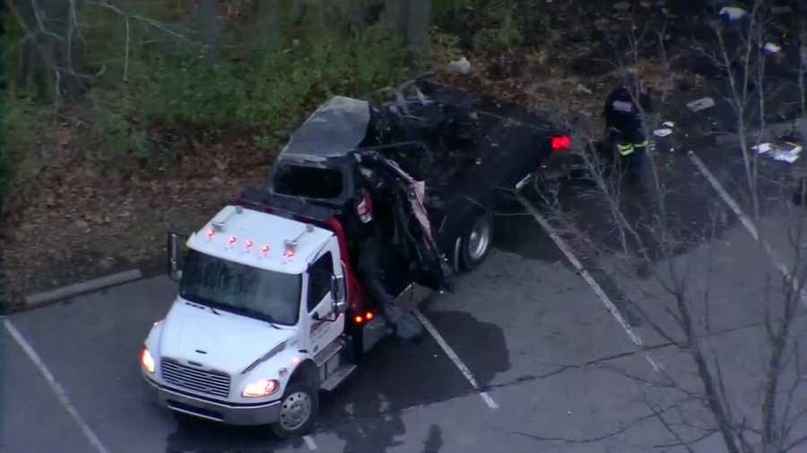 Woman hurt in fiery crash in parking lot near Leawood's Tomahawk Creek