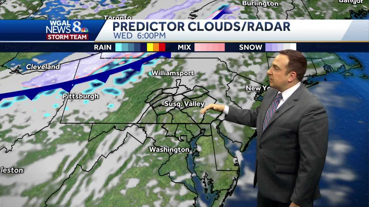 Scattered Rain/Showers Overnight; Cooler & Mostly Sunny Thursday