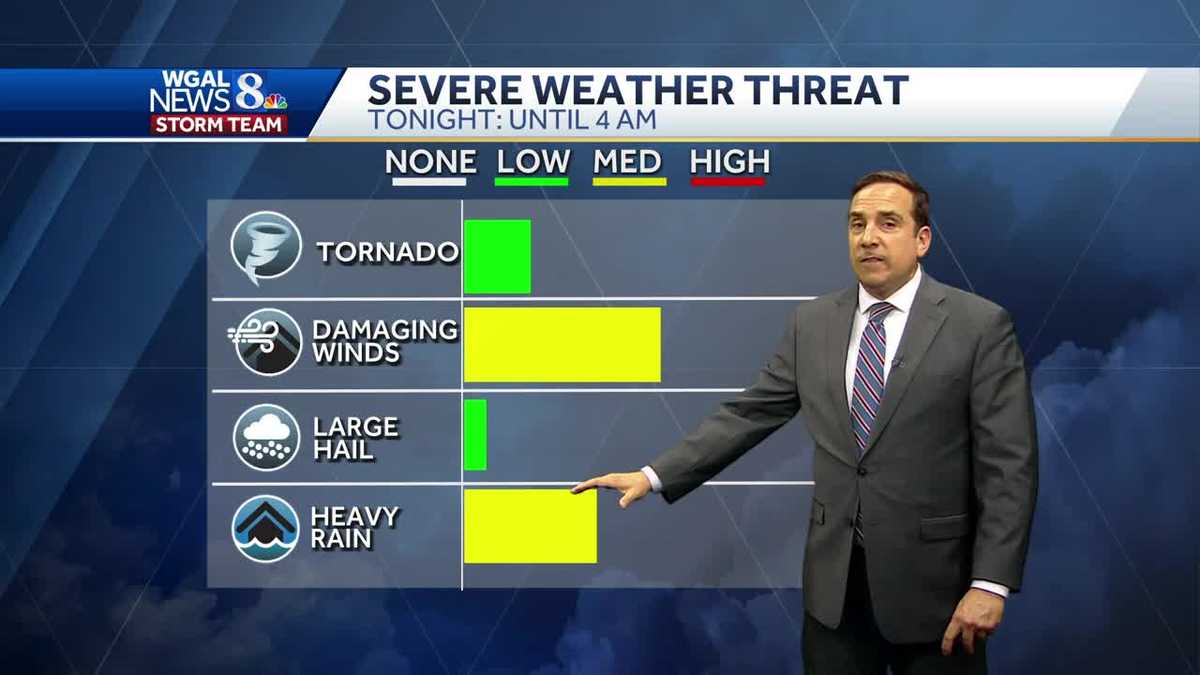 Alert Night: Strong To Severe Thunderstorms Possible Through 4 AM