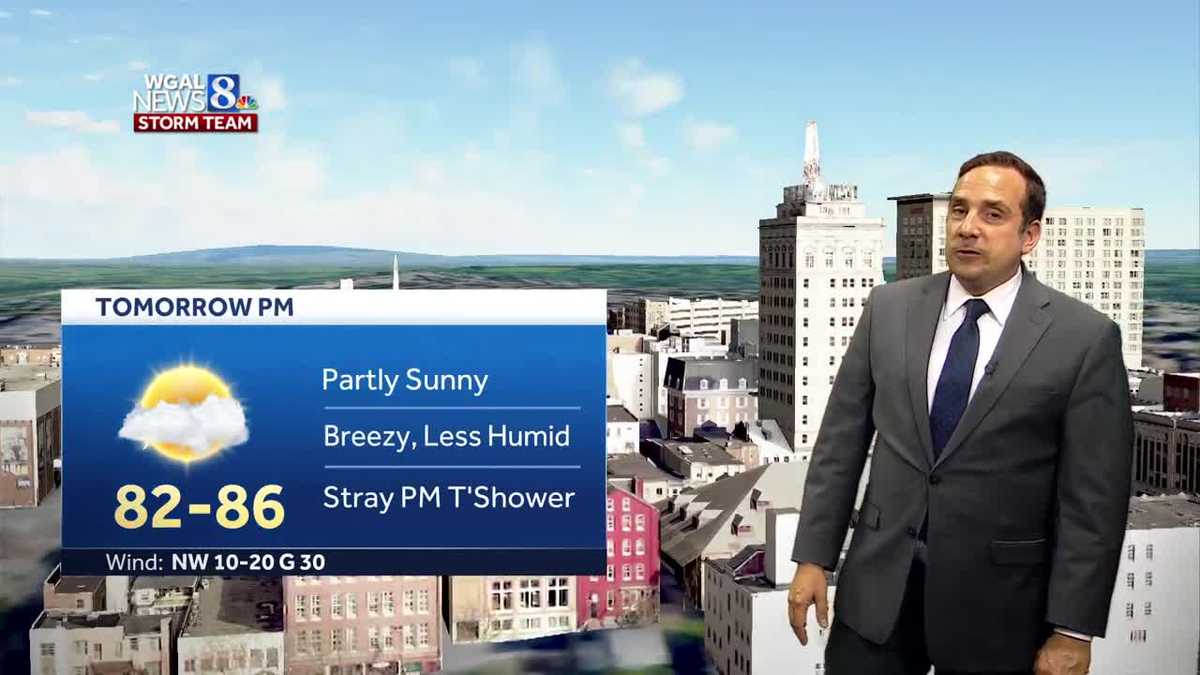 Isolated Thundershowers Overnight. Less Humid, But Breezy Tuesday.