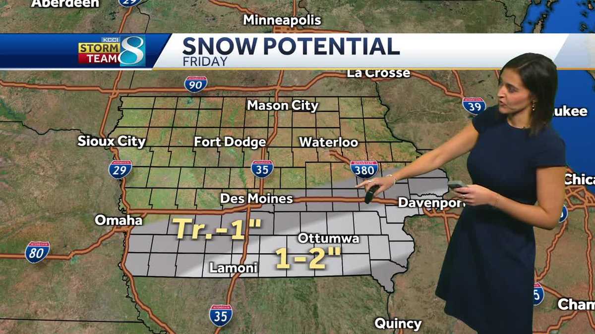 Winter Weather Advisory coming Friday for parts of southern Iowa