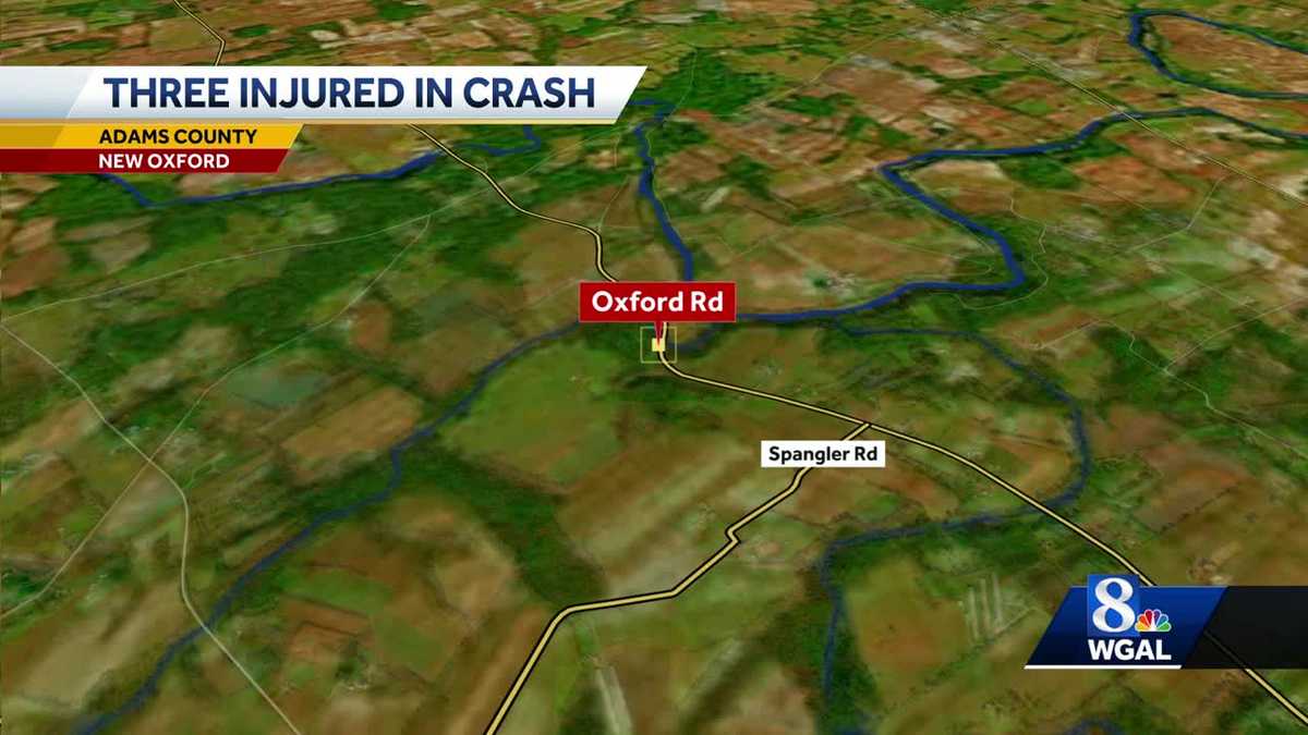 3 injured in multi-vehicle crash involving tractor in Adams County