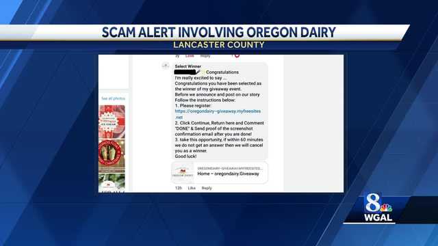 Scam targets customers of Oregon Dairy in Lancaster County - Vimarsana News