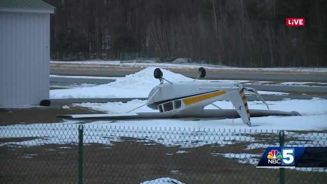 Airplanes damaged after flipping over at Middlebury State Airport - Vimarsana News
