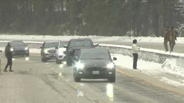 Snowy, wet mix for drivers on Interstate 80 into the Sierra - Vimarsana News