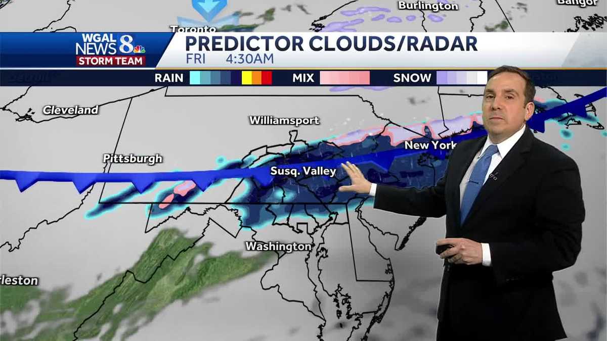 Weak cold front brings a few showers