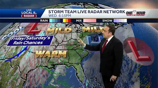 More Clouds, Staying Mild Thursday; Showers Possible Friday - Vimarsana News