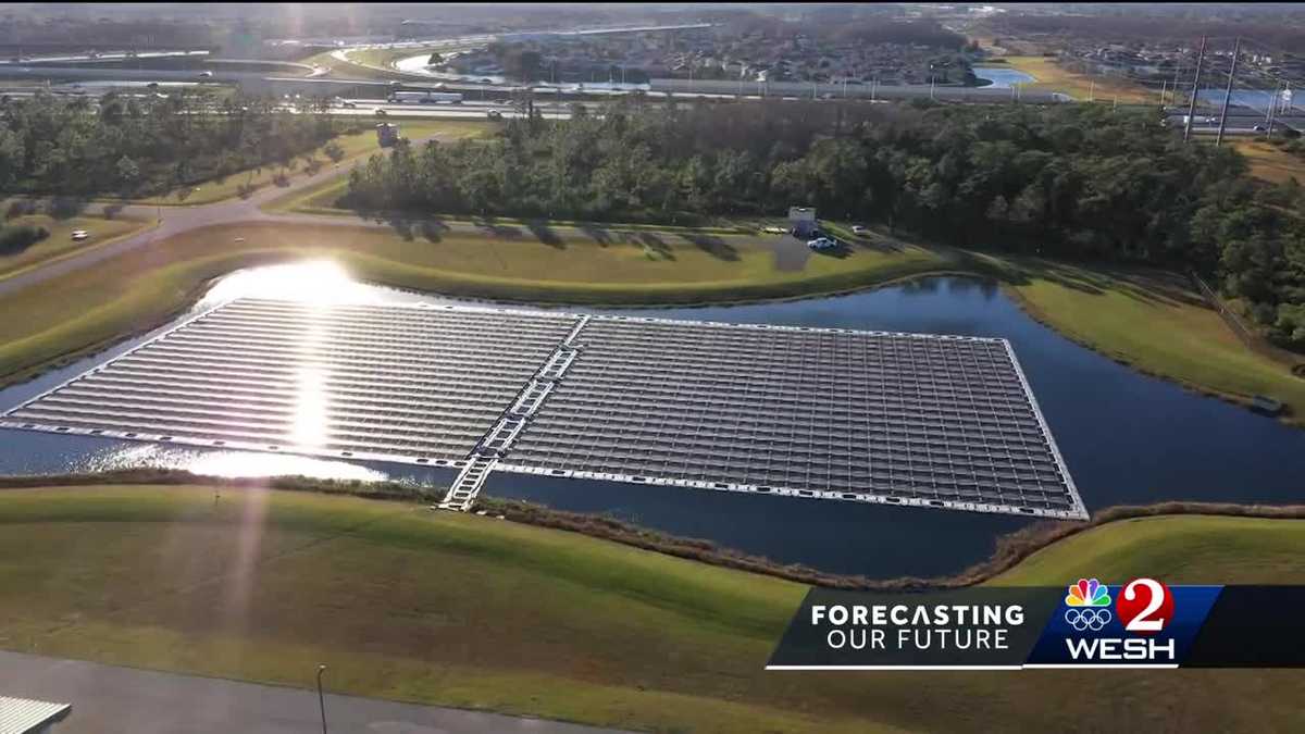Orange County unveils state-of-the-art floating solar panels making clean energy via water reflection