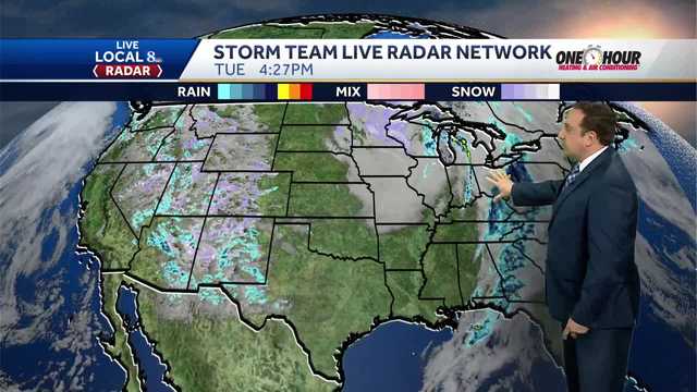 Few Showers Overnight, Scattered Showers Wednesday - Vimarsana News
