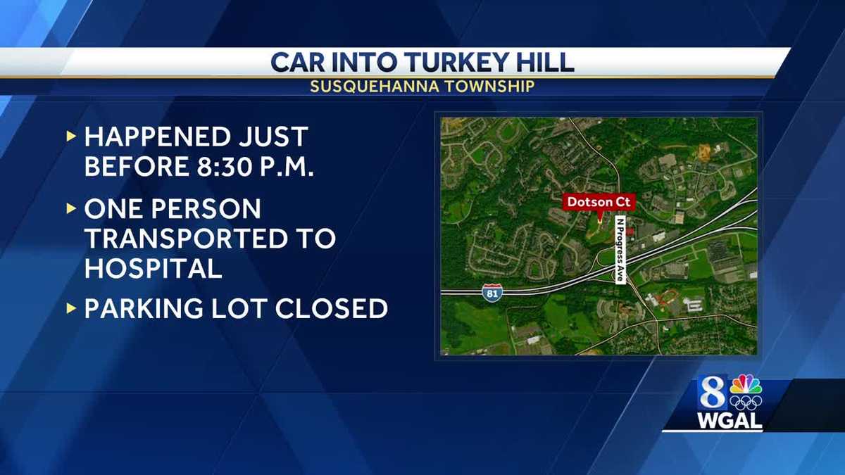 Vehicle crashes into Dauphin County Turkey Hill