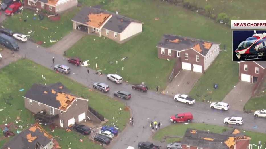 PHOTOS: Storms, tornadoes cause damage in Kentucky, Indiana