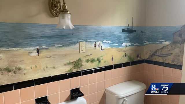 Berks County artist refurbishes 1914 Lancaster County bathroom mural - Vimarsana News