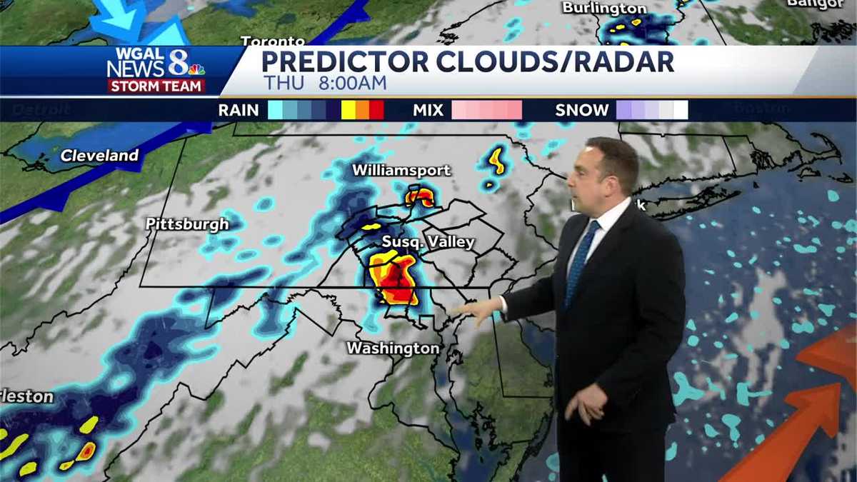 Scattered Showers & Storms At Times Thursday