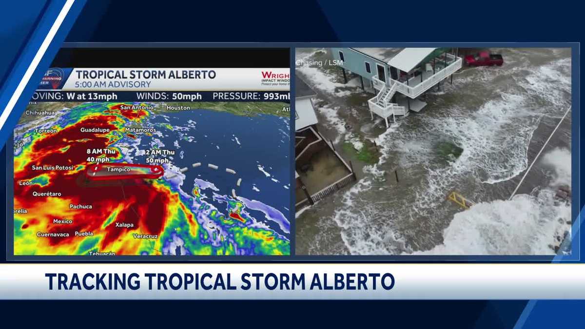 Alberto, season’s first named tropical storm, dumps rain on Texas and