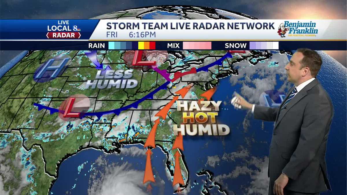 Sultry, High Humidity This Evening, Overnight With Few Storms
