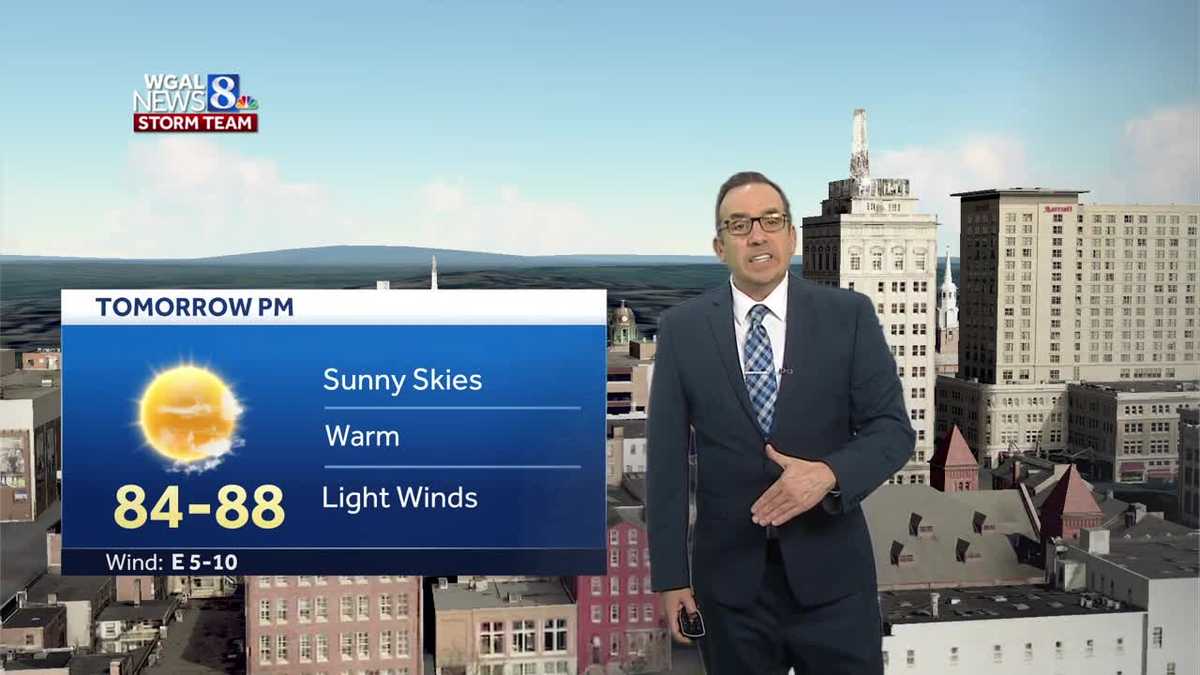 Warm and low humidity expected through the weekend