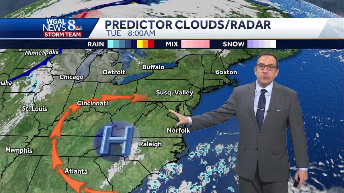 NearRecord Warmth, Sunny Tuesday; Temperatures Fall Midweek