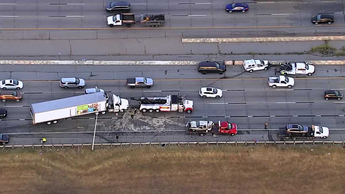 OKC crash involving semi on I-44 leaves at least 2 injured