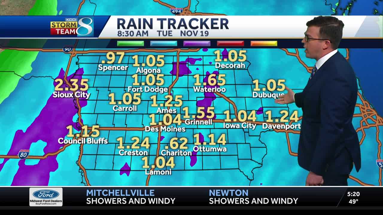 Rain and strong winds return to Des Moines today - KCCI
