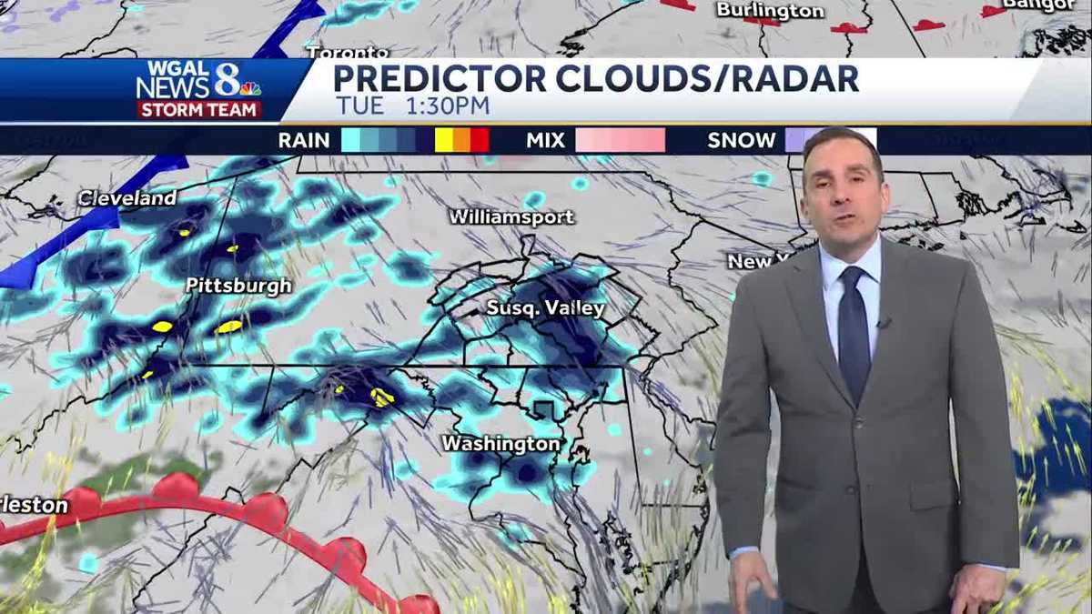 More Rain Coming, Mild Into Wednesday