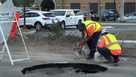 Watermain break on Cape Coral Parkway