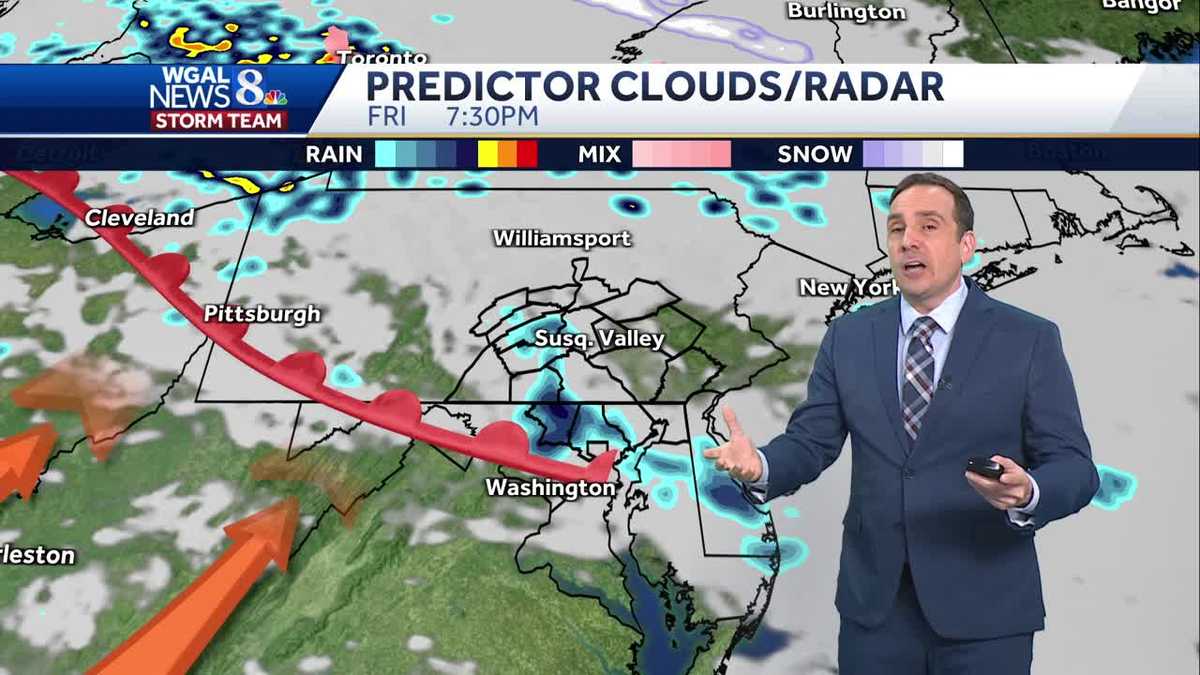 Increasing Clouds Tonight; Few PM Showers Friday; Very Warm End To March