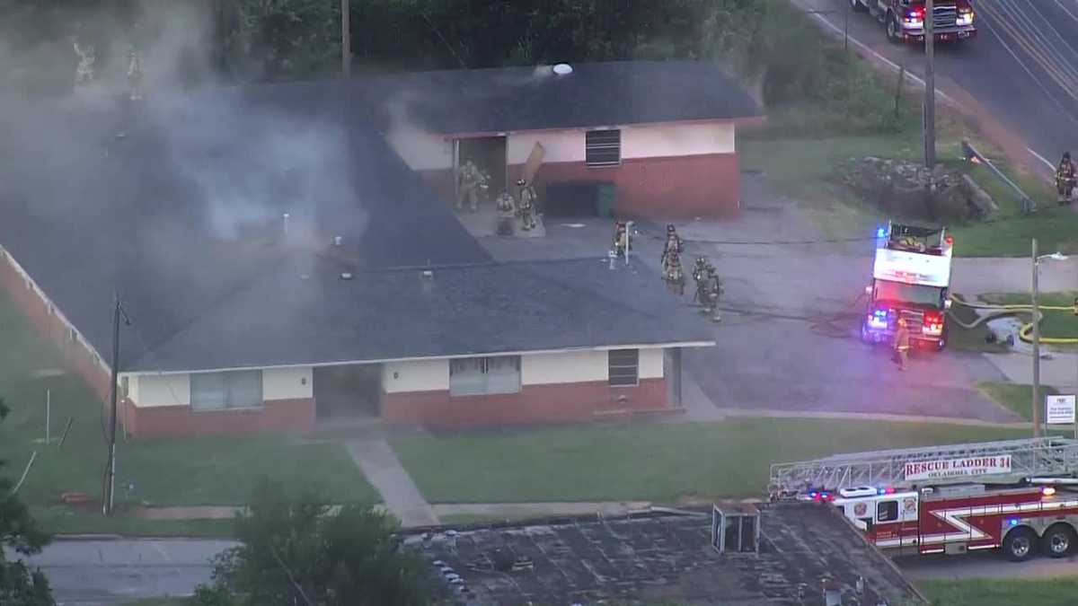 Several crews respond to building fire in northeast OKC