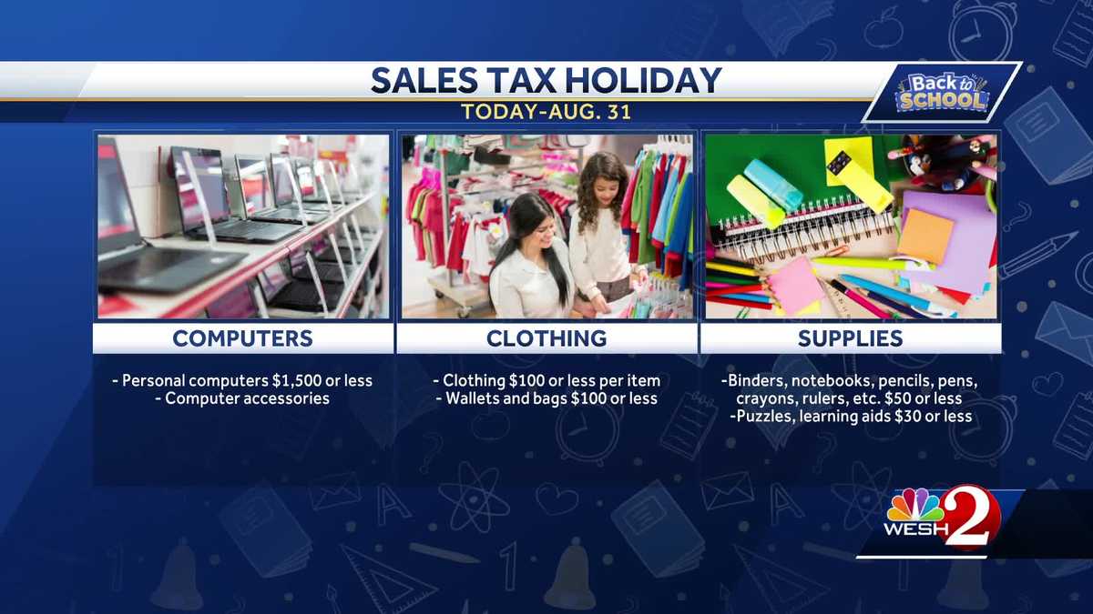 Florida's sales tax holiday extends for entire month of August