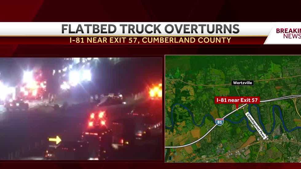 UPDATE: I-81 reopens in Cumberland County after truck carrying lumber ...