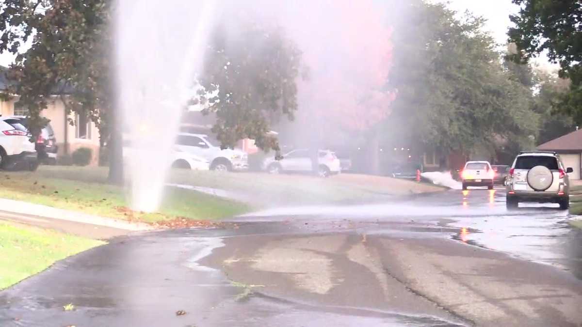 WATCH: Water shoots into the air after main break in The Village