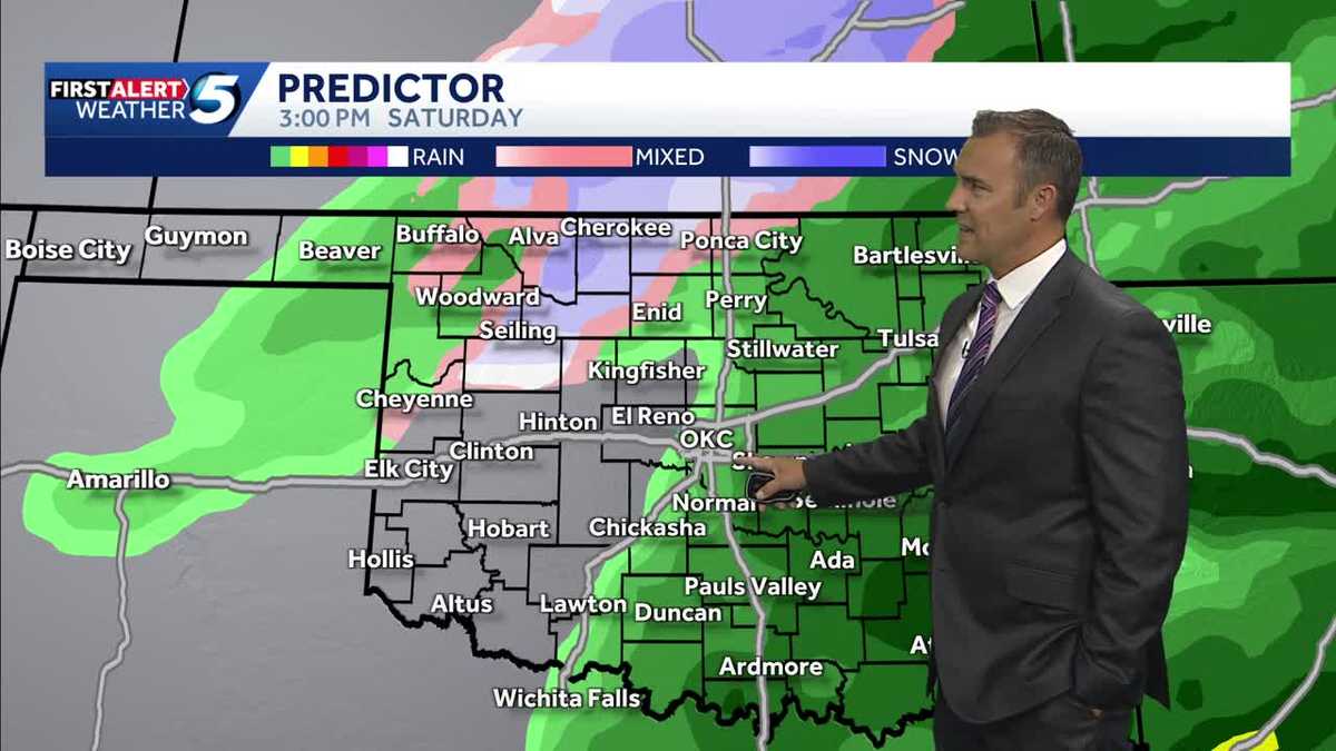 Will arctic air bring wintry weather to Oklahoma starting this weekend?