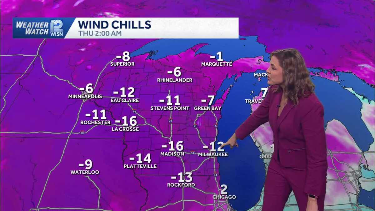 Arctic blast brings highs in the teens, sub-zero wind chills to SE Wisconsin