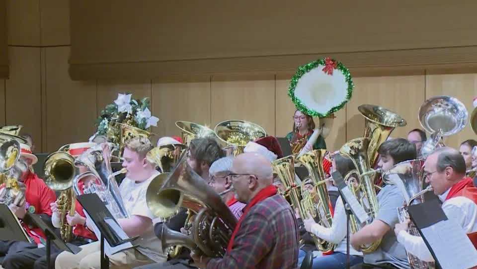 Millersville University in Lancaster County hosts Tuba Christmas event featuring holiday music