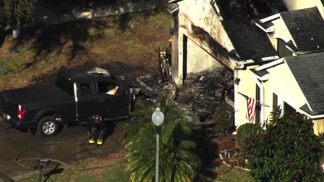 fire damages home in davenport