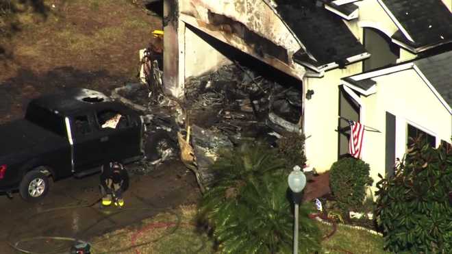 fire damages home in davenport