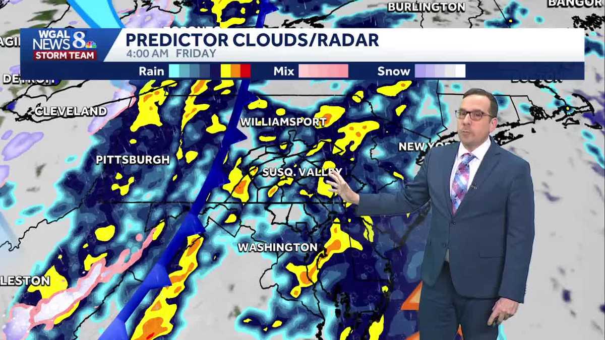 Heavy rain & strong winds tonight, windy & falling temperatures Friday