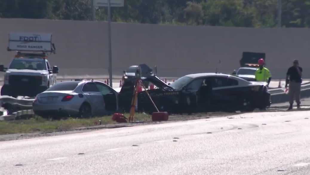 Florida trooper hospitalized after crash on I-95
