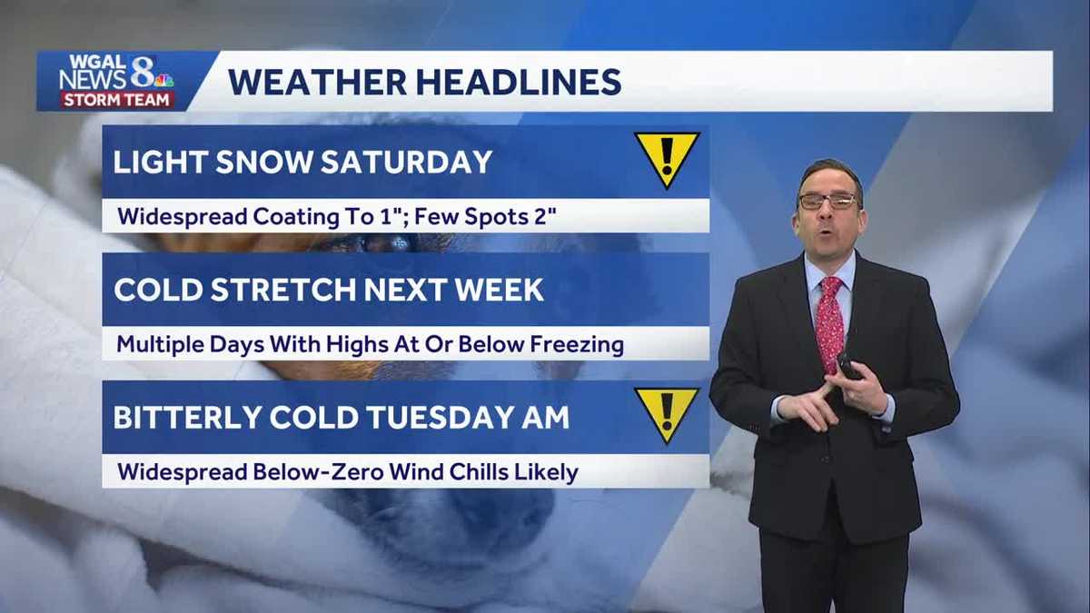 IMPACT: Light Saturday Morning; Cold Stretch Next Week