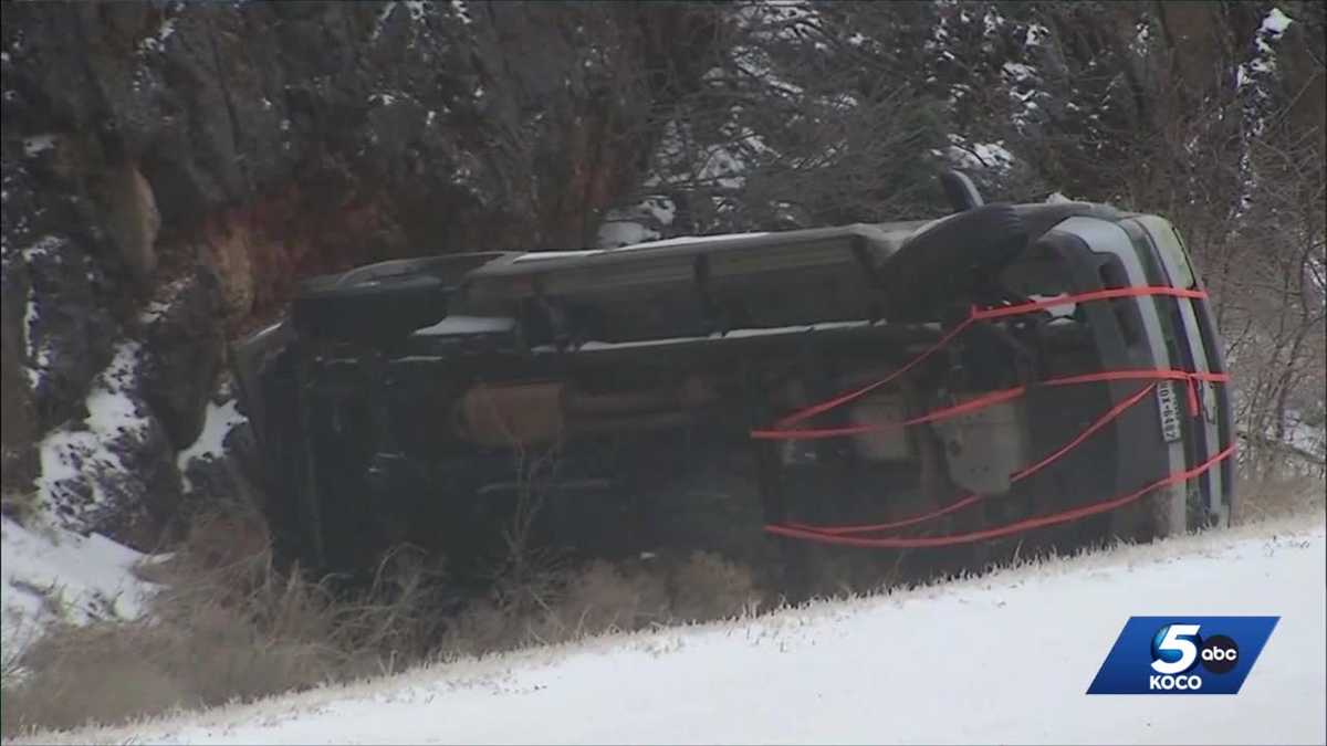 UPDATES: Tracking conditions as snow-covered roads cause crashes across Oklahoma
